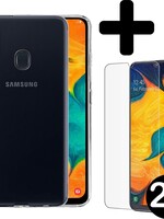 BTH BTH Samsung Galaxy A20 / A30 hoesje met 2x screenprotector