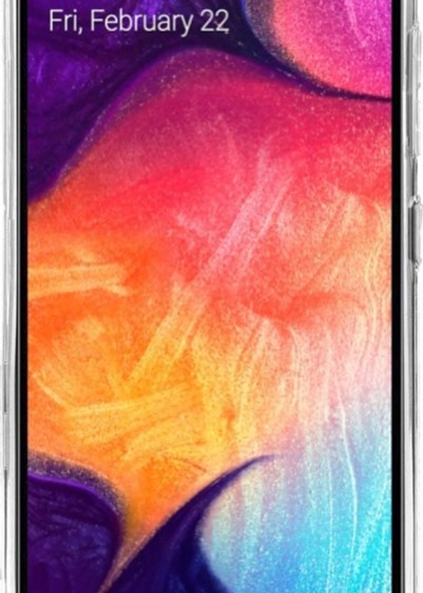 BTH Hoesje Geschikt voor Samsung A30s Hoesje Siliconen Case Hoes Met Screenprotector - Hoes Geschikt voor Samsung Galaxy A30s Hoes Cover Case - Transparant