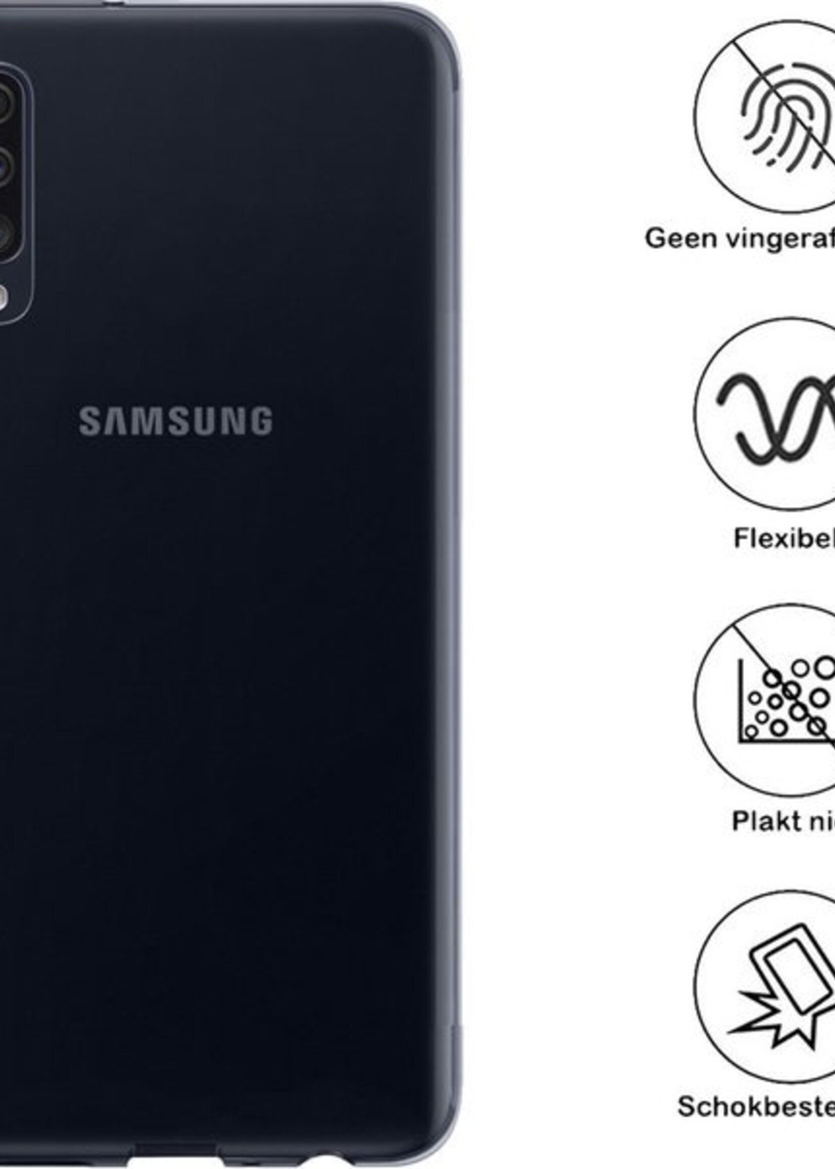 BTH Hoesje Geschikt voor Samsung A30s/A50 Hoesje Siliconen Case Hoes - Hoes Geschikt voor Samsung Galaxy A30s/A50 Hoes Cover Case - Transparant - 2 PACK