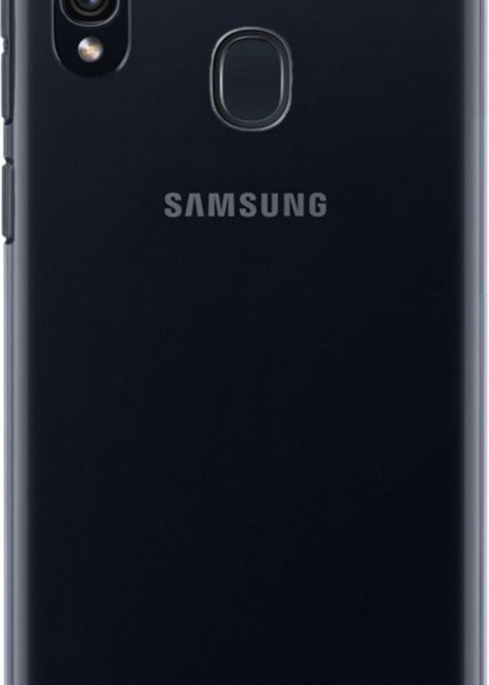 BTH Hoesje Geschikt voor Samsung A40 Hoesje Siliconen Case Hoes Met Screenprotector - Hoes Geschikt voor Samsung Galaxy A40 Hoes Cover Case - Transparant