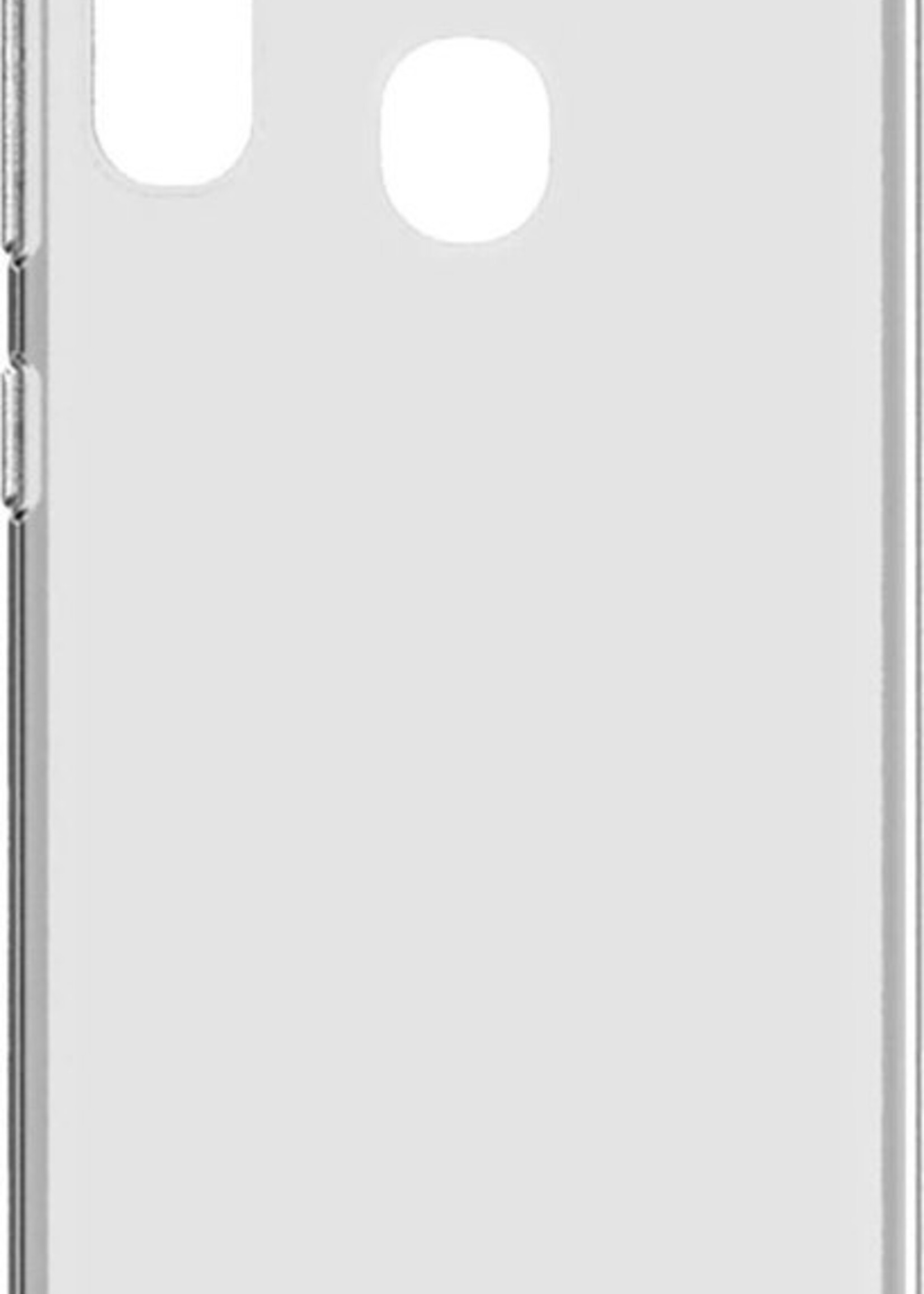 BTH Hoesje Geschikt voor Samsung A40 Hoesje Siliconen Case Hoes Met Screenprotector - Hoes Geschikt voor Samsung Galaxy A40 Hoes Cover Case - Transparant