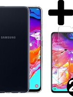 BTH BTH Samsung Galaxy A70 hoesje met 2x screenprotector
