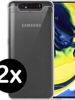 BTH BTH Samsung Galaxy A80 / A90 hoesje met 2x screenprotector