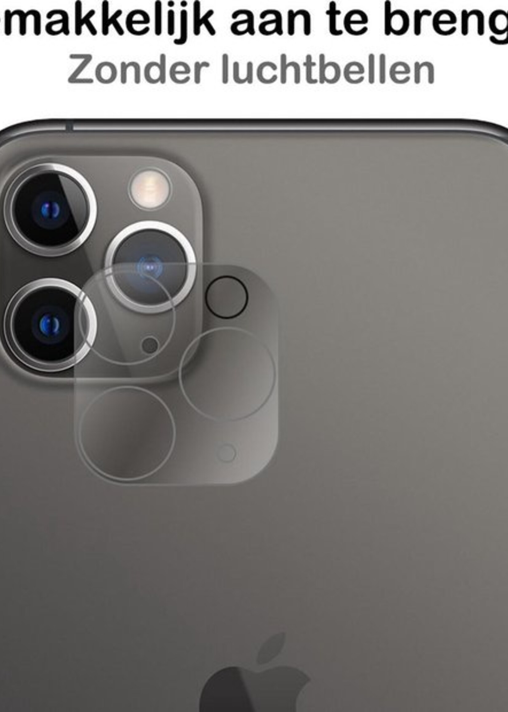 BTH Screenprotector Geschikt voor iPhone 11 Pro Max Camera Lens Screenprotector Glas - Screenprotector Geschikt voor iPhone 11 Pro Max Screenprotector Camera Protector Gehard Glas - 3 PACK