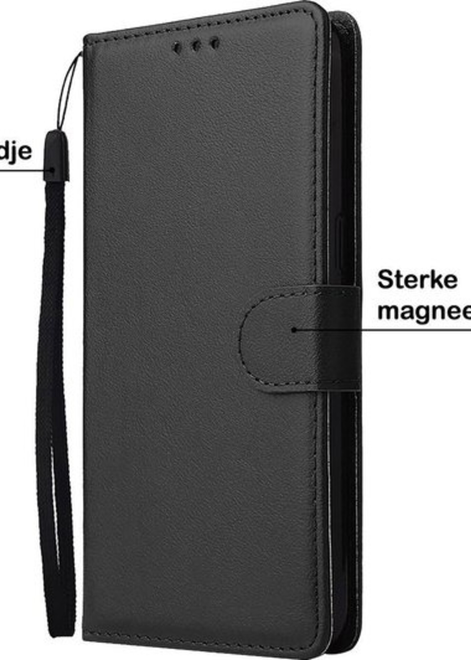 BTH Hoesje Geschikt voor Samsung A51 Hoesje Book Case Hoes Portemonnee Cover Walletcase - Hoes Geschikt voor Samsung Galaxy A51 Hoes Bookcase Hoesje - Zwart