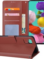BTH BTH Samsung Galaxy A51 Hoesje Bookcase - Bruin
