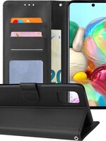 BTH BTH Samsung Galaxy A71 Hoesje Bookcase - Zwart