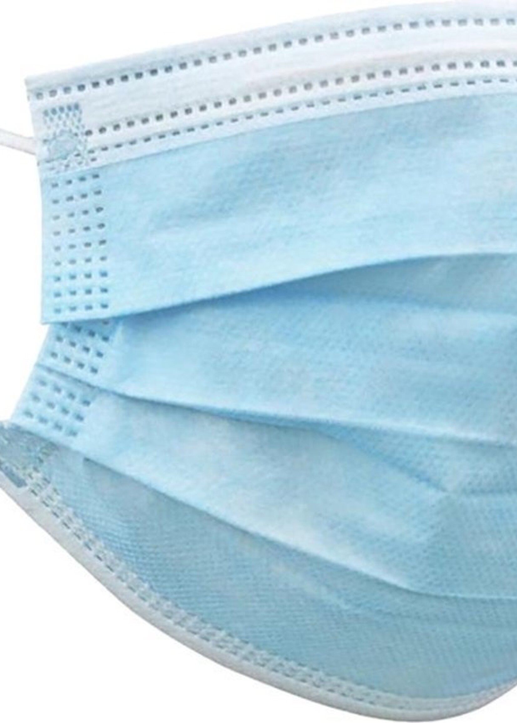 BTH Mondkapje Wegwerp Mondkapjes Mondmasker - Niet Medisch - Blauw - 1x