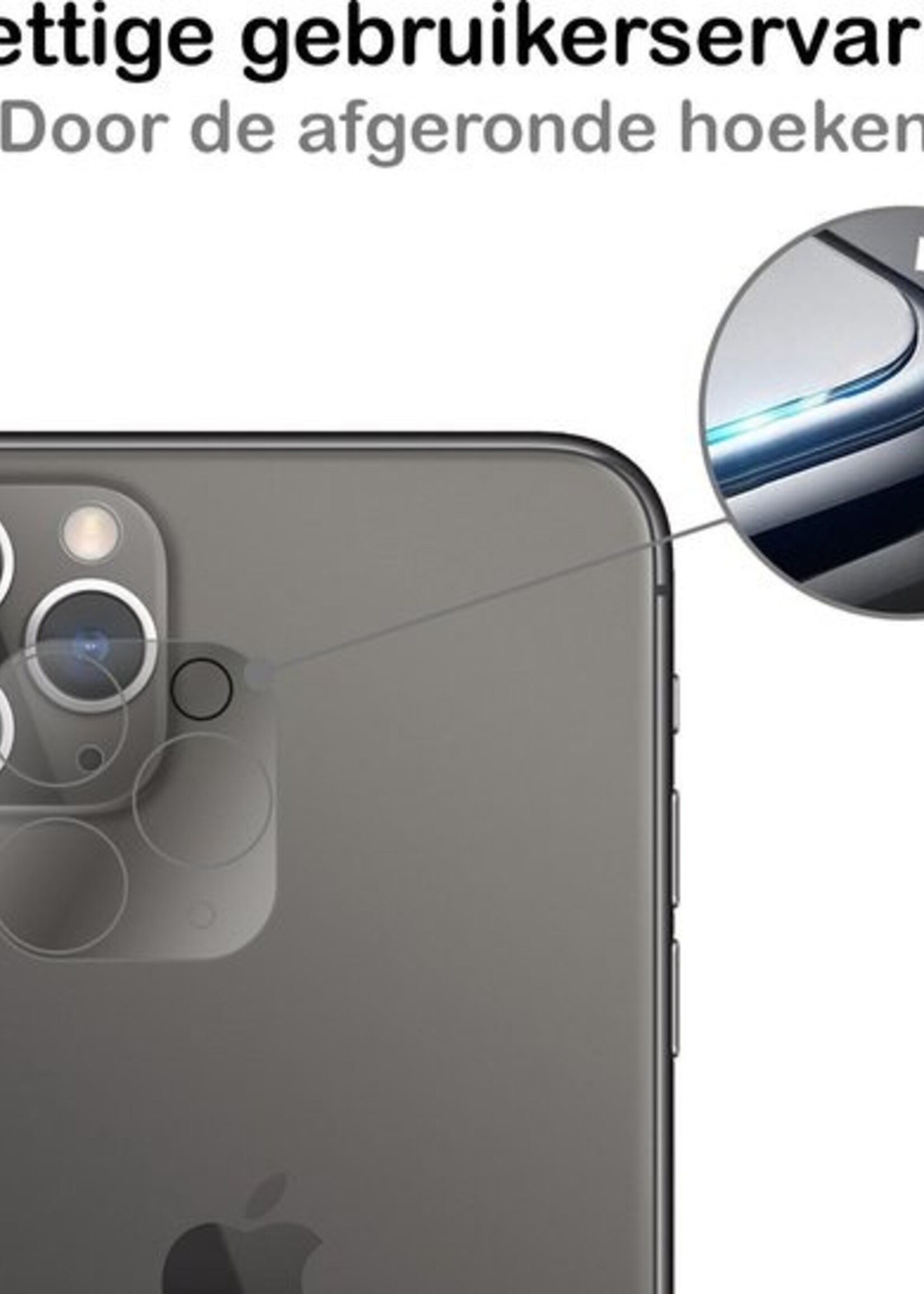 BTH Screenprotector Geschikt voor iPhone 11 Pro Max Camera Lens Screenprotector Glas - Screenprotector Geschikt voor iPhone 11 Pro Max Screenprotector Camera Protector Gehard Glas - 3 PACK