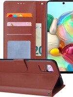 BTH BTH Samsung Galaxy A71 Hoesje Bookcase - Bruin