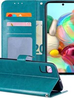 BTH BTH Samsung Galaxy A71 Hoesje Bookcase - Turquoise