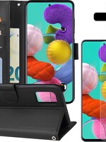 BTH BTH Samsung Galaxy A51 Hoesje Bookcase Zwart Met Screenprotector