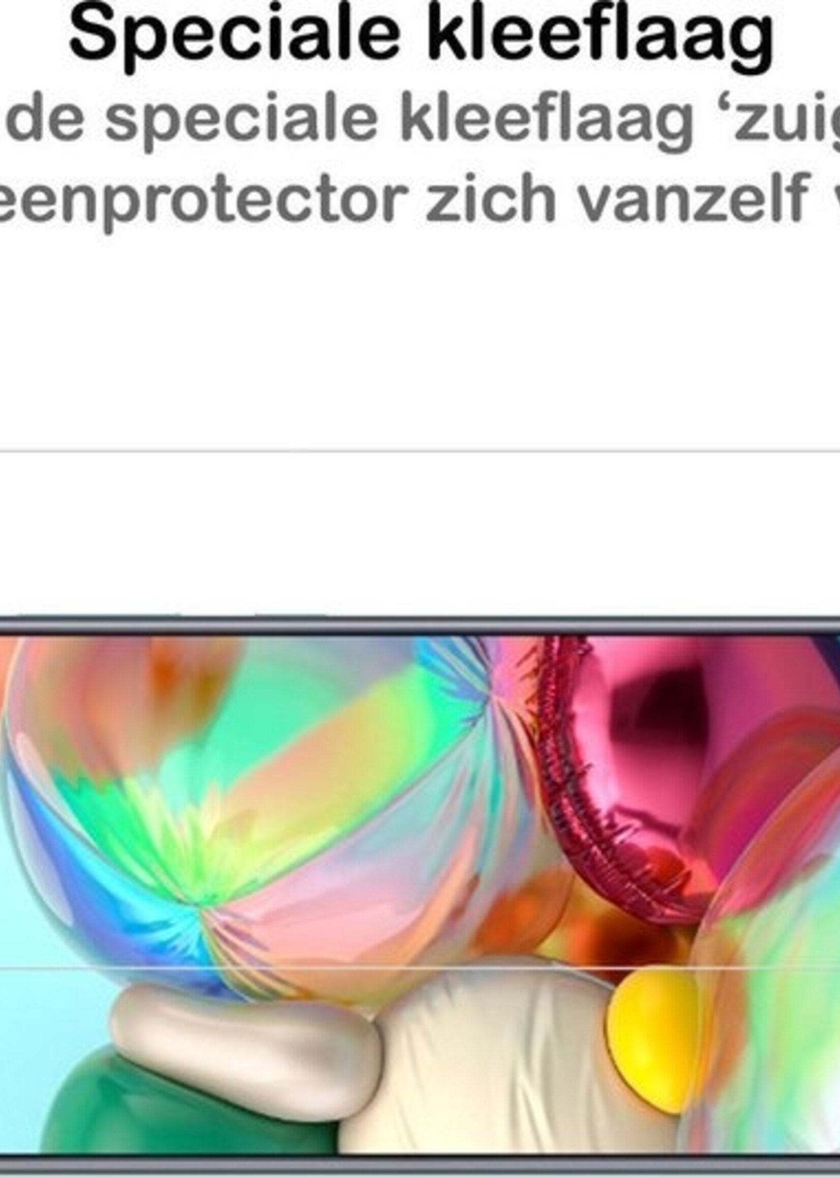 BTH Hoesje Geschikt voor Samsung A71 Hoesje Book Case Hoes Portemonnee Cover Walletcase Met Screenprotector - Hoes Geschikt voor Samsung Galaxy A71 Hoes Bookcase Hoesje - Paars