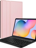 BTH BTH Samsung Galaxy Tab A S6 Lite Toetsenbord Hoes Keyboard Cover - Rose Goud