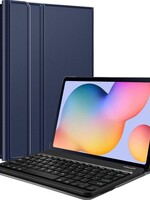 BTH BTH Samsung Galaxy Tab A S6 Lite Toetsenbord Hoes Keyboard Cover - Donkerblauw