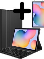 BTH BTH Samsung Galaxy Tab S6 Lite Toetsenbord Hoes Keyboard cover met screenprotector - Zwart