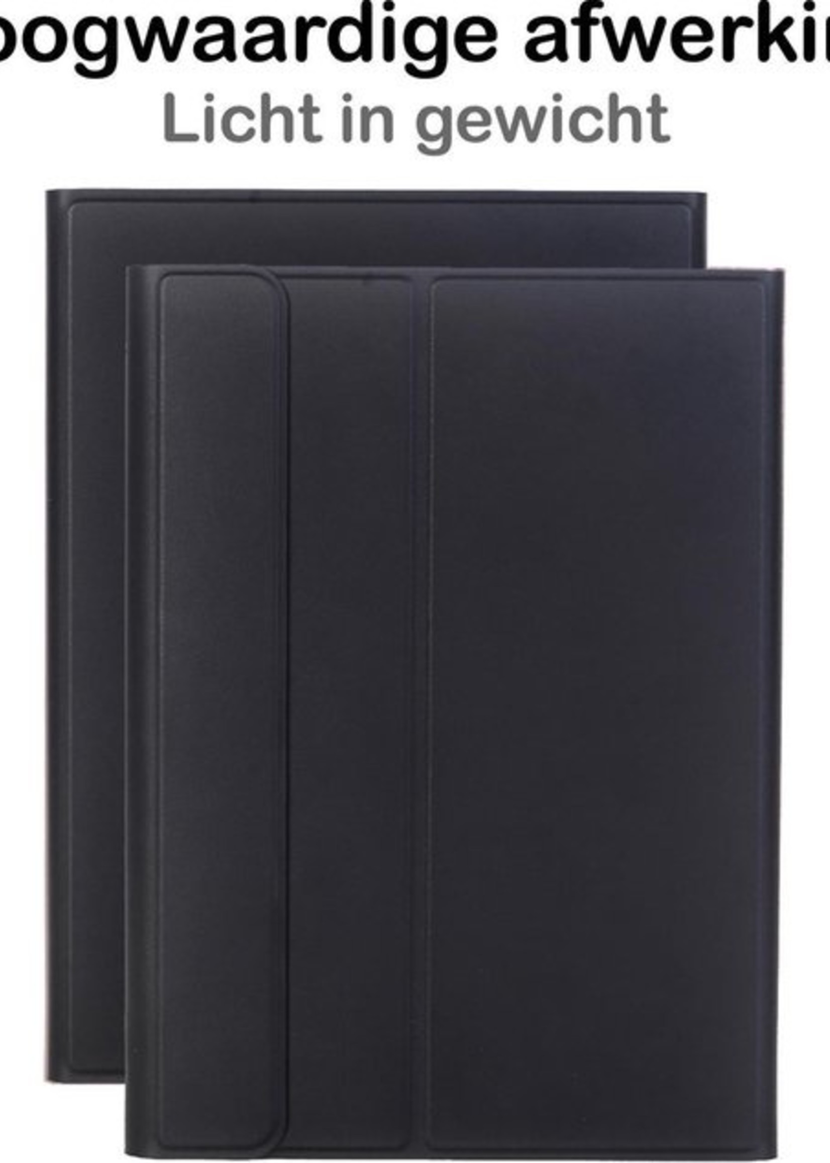 BTH Hoes Geschikt voor Samsung Galaxy Tab S6 Lite Hoes Toetsenbord Hoesje Keyboard Case Cover Met Screenprotector - Hoesje Geschikt voor Samsung Tab S6 Lite Hoes Toetsenbord Case - Zwart