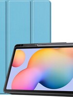 BTH BTH Samsung Galaxy Tab S6 Lite Hoesje Met Uitsparing S Pen - Lichtblauw