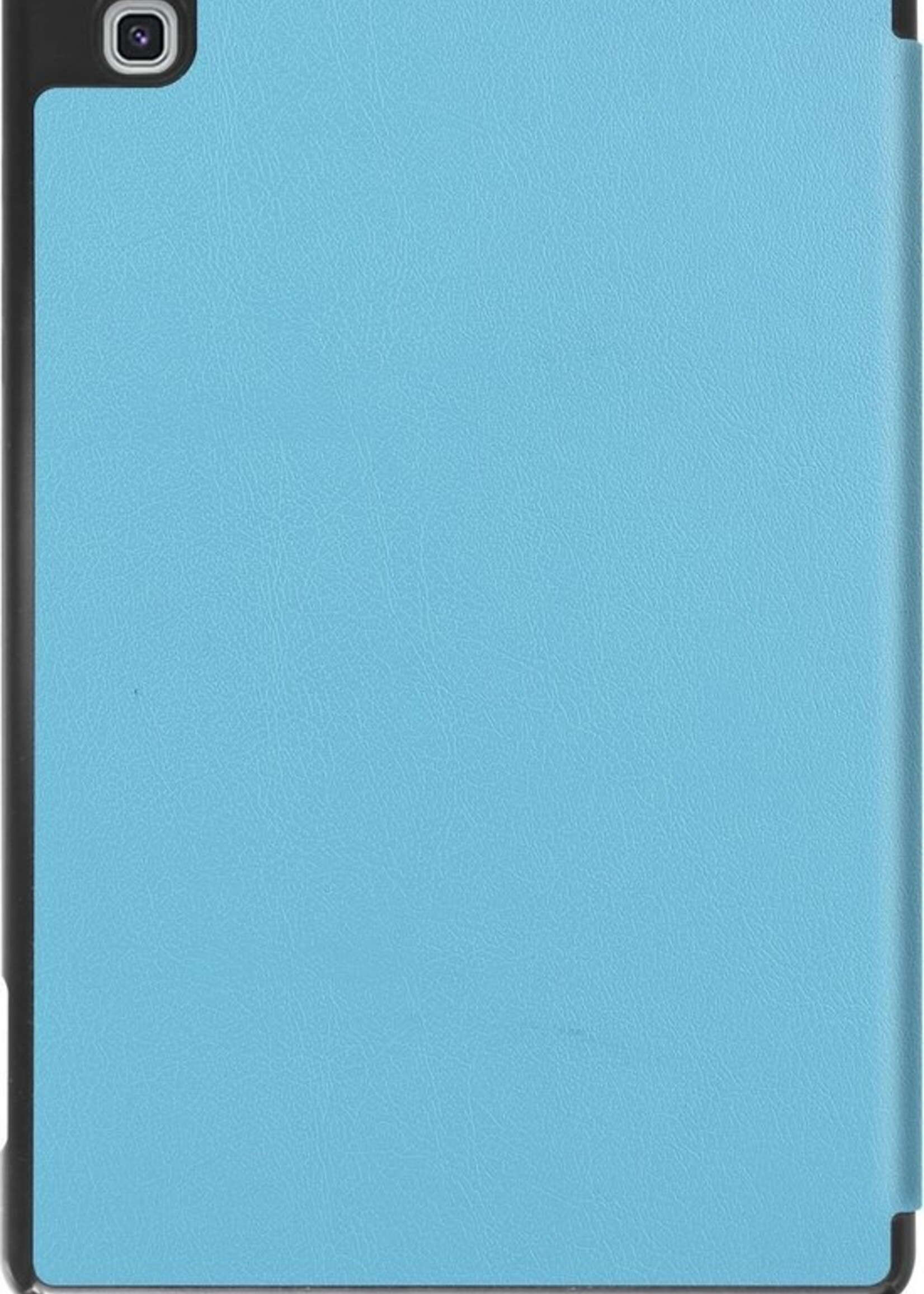 BTH Hoes Geschikt voor Samsung Galaxy Tab S6 Lite Hoes Book Case Hoesje Trifold Cover Met Uitsparing Geschikt voor S Pen - Hoesje Geschikt voor Samsung Tab S6 Lite Hoesje Bookcase - Blauw