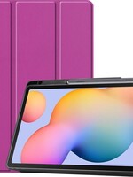 BTH BTH Samsung Galaxy Tab S6 Lite Hoesje Met Uitsparing S Pen - Paars