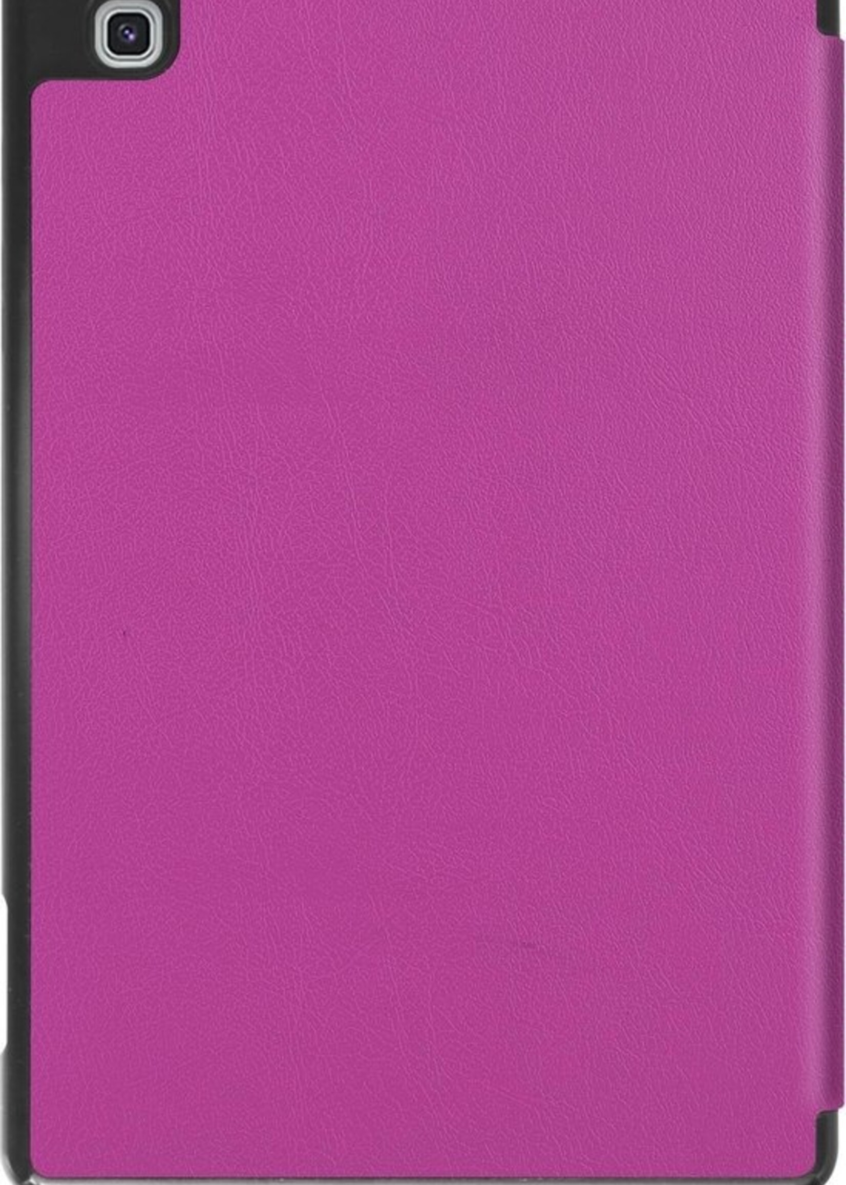 BTH Hoes Geschikt voor Samsung Galaxy Tab S6 Lite Hoes Book Case Hoesje Trifold Cover Met Uitsparing Geschikt voor S Pen - Hoesje Geschikt voor Samsung Tab S6 Lite Hoesje Bookcase - Paars