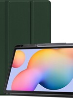 BTH BTH Samsung Galaxy Tab S6 Lite Hoesje Met Uitsparing S Pen - Donkergroen