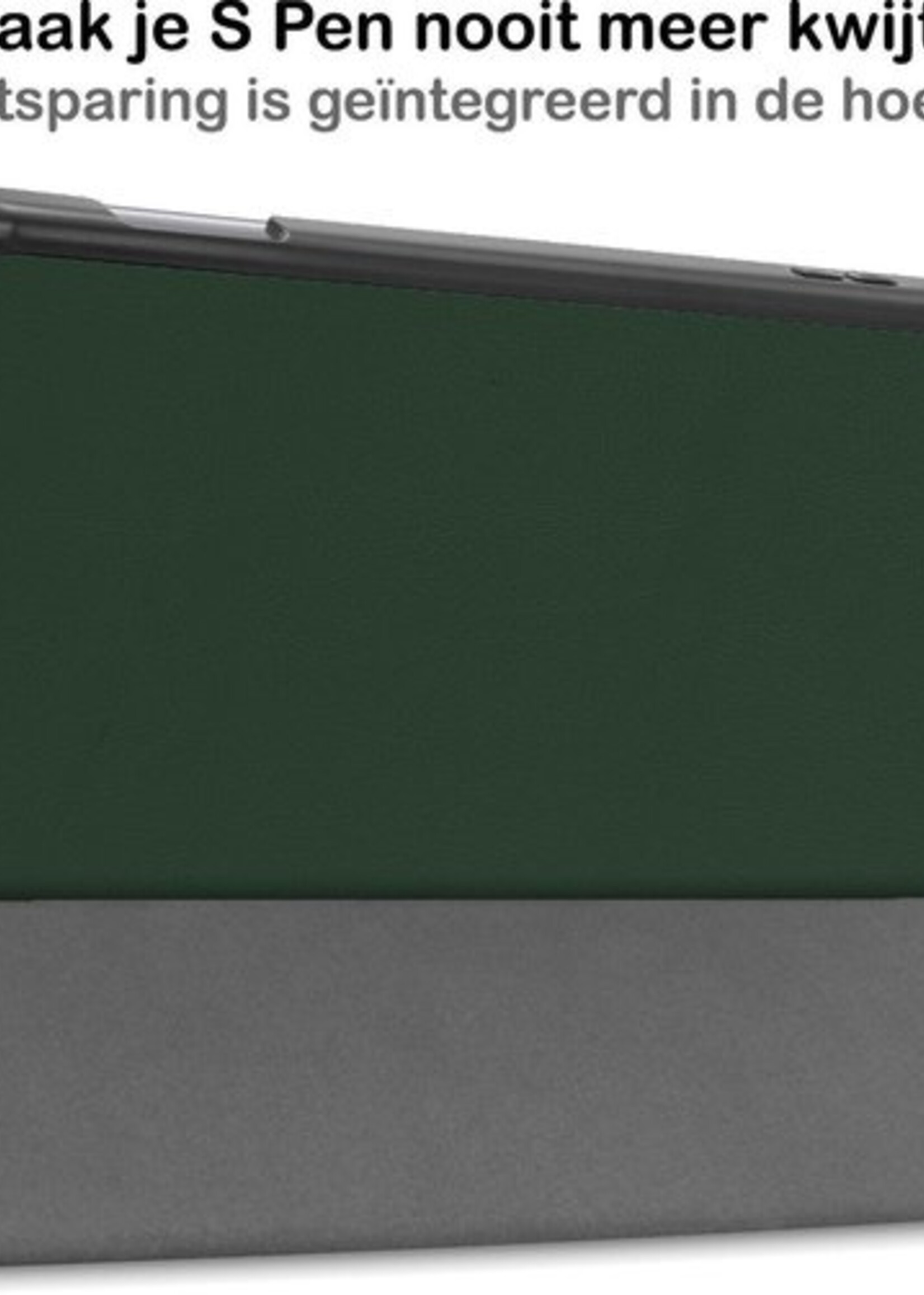 BTH Hoes Geschikt voor Samsung Galaxy Tab S6 Lite Hoes Book Case Hoesje Trifold Cover Met Uitsparing Geschikt voor S Pen - Hoesje Geschikt voor Samsung Tab S6 Lite Hoesje Bookcase - Groen