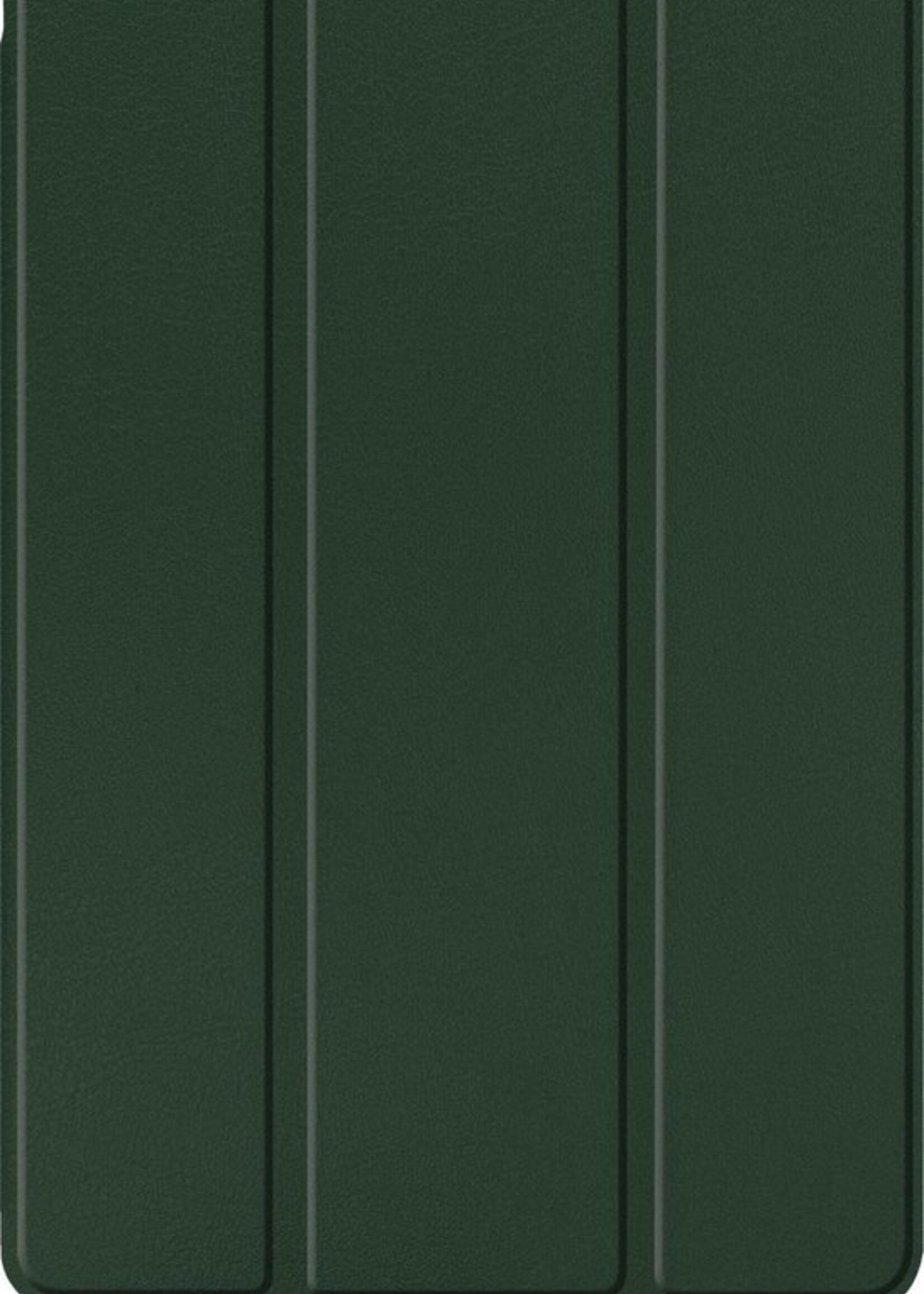 BTH Hoes Geschikt voor Samsung Galaxy Tab S6 Lite Hoes Book Case Hoesje Trifold Cover Met Uitsparing Geschikt voor S Pen - Hoesje Geschikt voor Samsung Tab S6 Lite Hoesje Bookcase - Groen