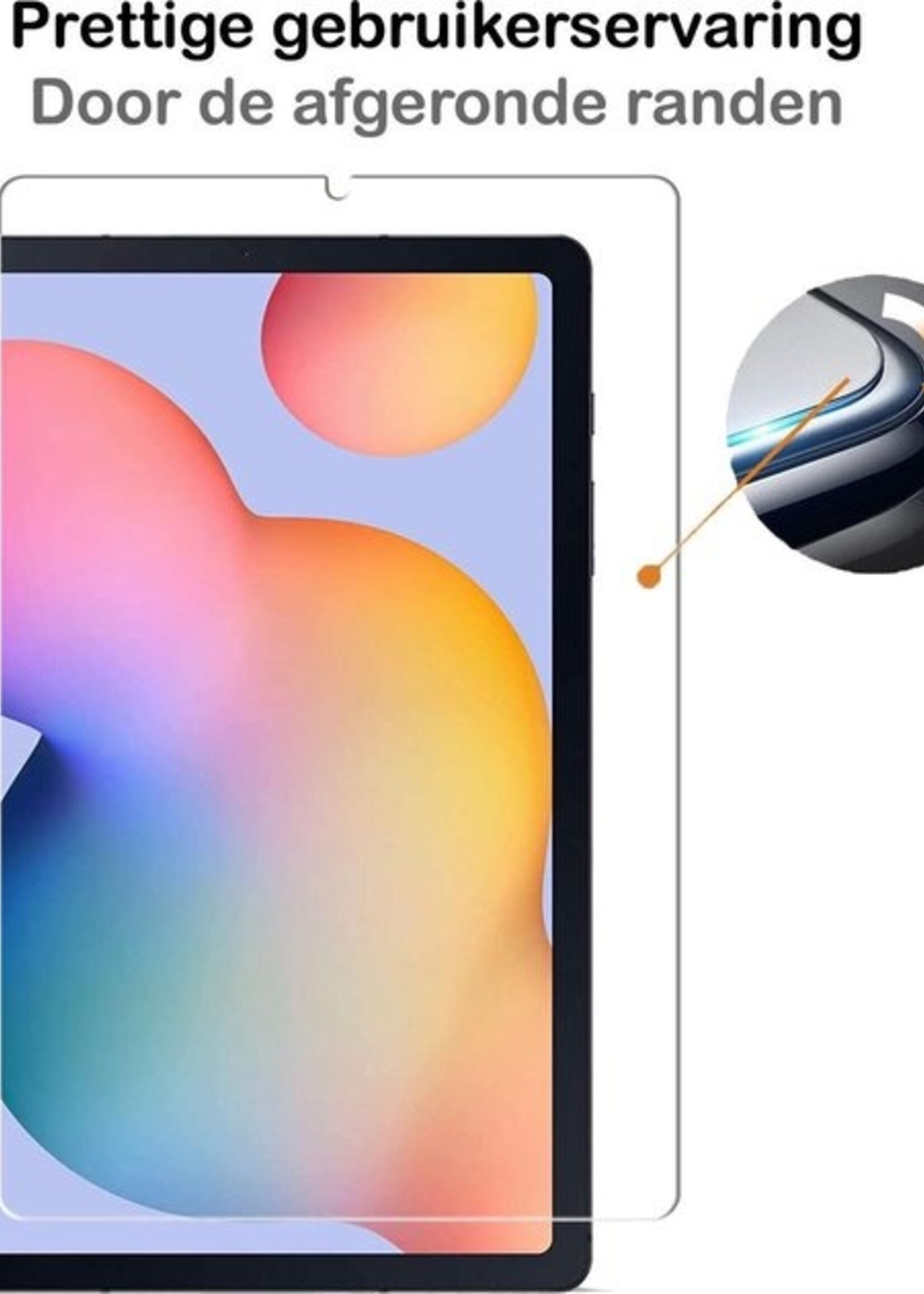 BTH Hoes Geschikt voor Samsung Galaxy Tab S6 Lite Hoes Book Case Hoesje Trifold Cover Met Screenprotector - Hoesje Geschikt voor Samsung Tab S6 Lite Hoesje Bookcase - Grijs