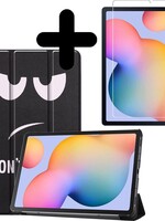 BTH BTH Samsung Galaxy Tab S6 Lite Hoesje met Screenprotector - Don't touch