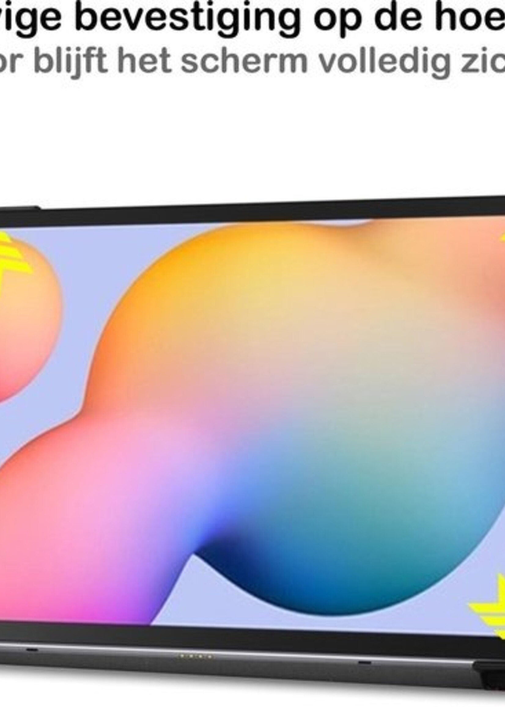 BTH Hoes Geschikt voor Samsung Galaxy Tab S6 Lite Hoes Book Case Hoesje Trifold Cover Met Screenprotector - Hoesje Geschikt voor Samsung Tab S6 Lite Hoesje Bookcase - Graffity