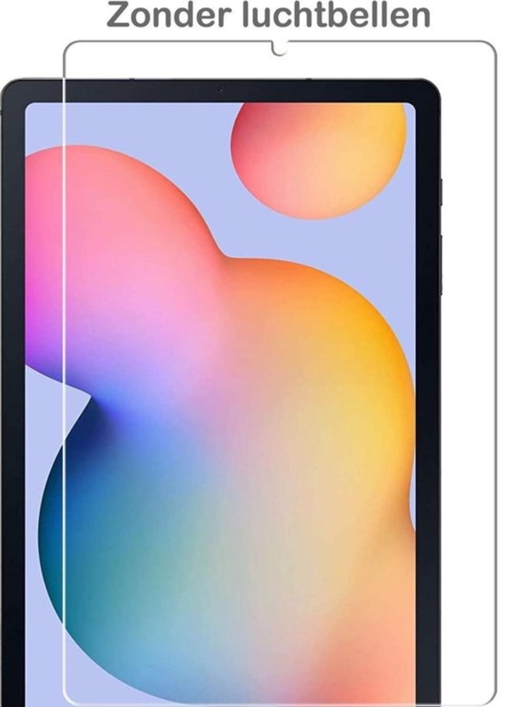 BTH Hoes Geschikt voor Samsung Galaxy Tab S6 Lite Hoes Book Case Hoesje Trifold Cover Met Screenprotector - Hoesje Geschikt voor Samsung Tab S6 Lite Hoesje Bookcase - Donkergroen