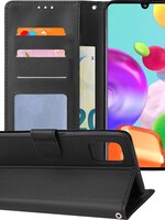 BTH BTH Samsung Galaxy A41 Hoesje Bookcase - Zwart