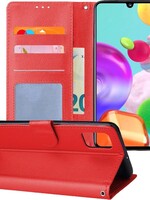 BTH BTH Samsung Galaxy A41 Hoesje Bookcase - Rood
