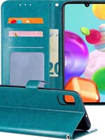 BTH BTH Samsung Galaxy A41 Hoesje Bookcase - Turquoise