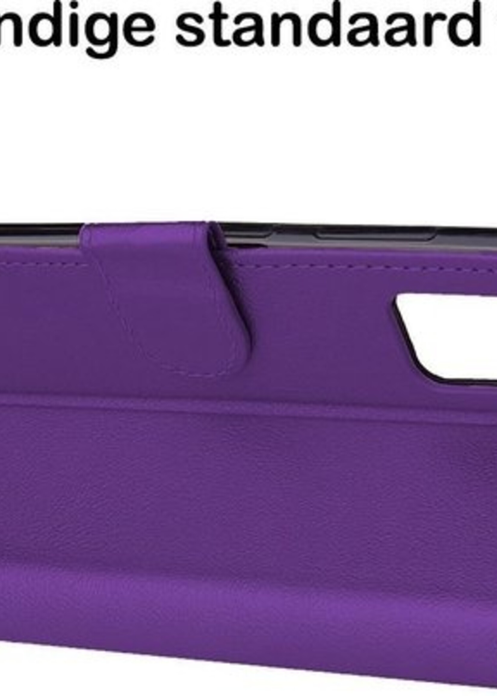 BTH Hoesje Geschikt voor Samsung A41 Hoesje Book Case Hoes Portemonnee Cover Walletcase - Hoes Geschikt voor Samsung Galaxy A41 Hoes Bookcase Hoesje - Paars