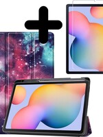 BTH BTH Samsung Galaxy Tab S6 Lite Hoesje Tablet Hoes Met Screenprotector - Galaxy
