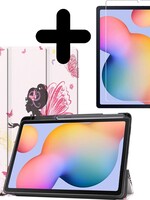 BTH BTH Samsung Galaxy Tab S6 Lite Hoesje Tablet Hoes Met Screenprotector - Elfje