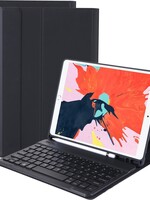 BTH BTH iPad 2019 toetsenbord hoes met Apple Pencil uitsparing - Zwart