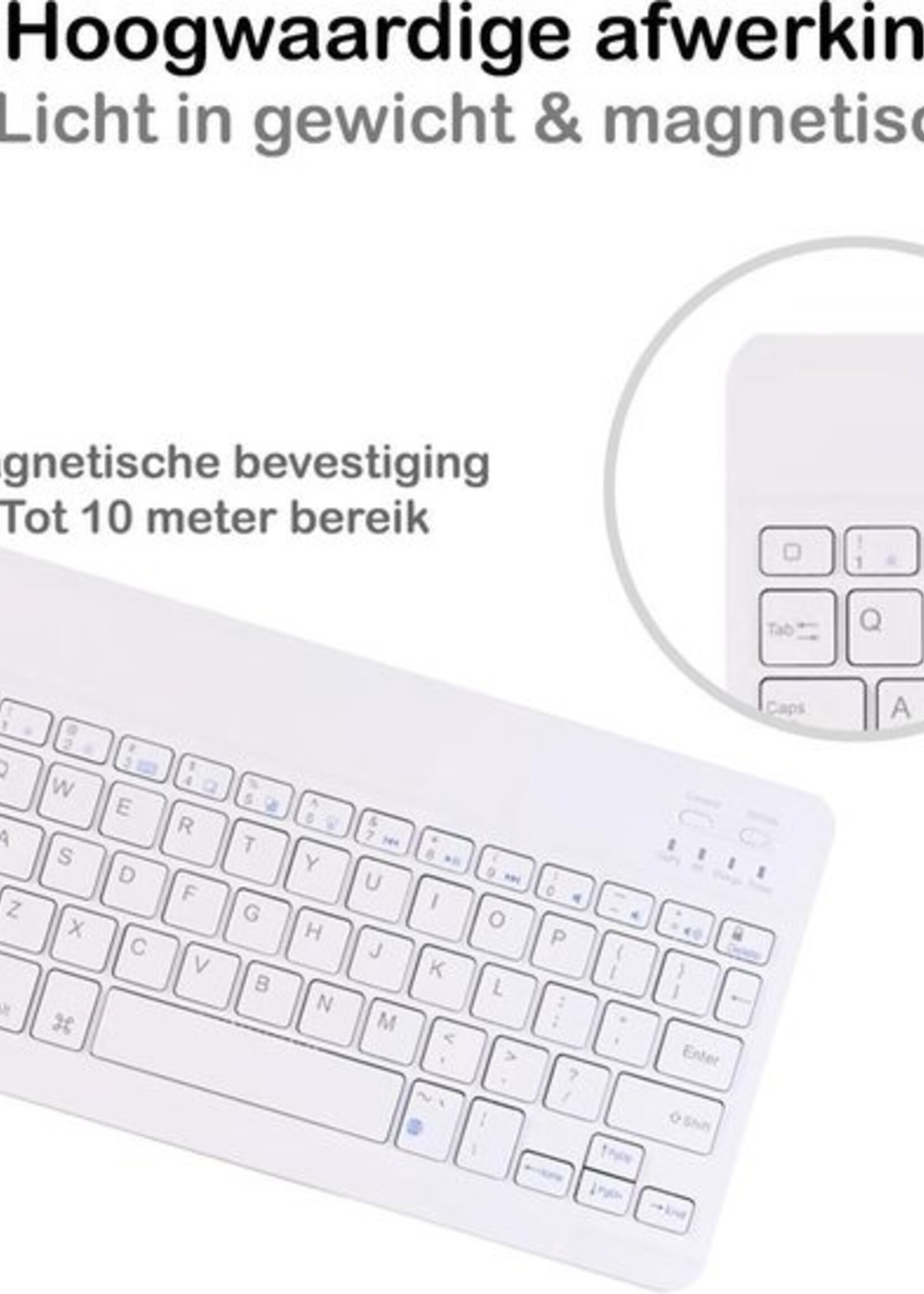 BTH Hoes Geschikt voor iPad 10.2 2019 Hoes Toetsenbord Hoesje Keyboard Case Cover Met Screenprotector - Hoesje Geschikt voor iPad 7 Hoes Toetsenbord Case - Donkergroen