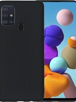 BTH BTH Samsung Galaxy A21s hoesje siliconen - Zwart