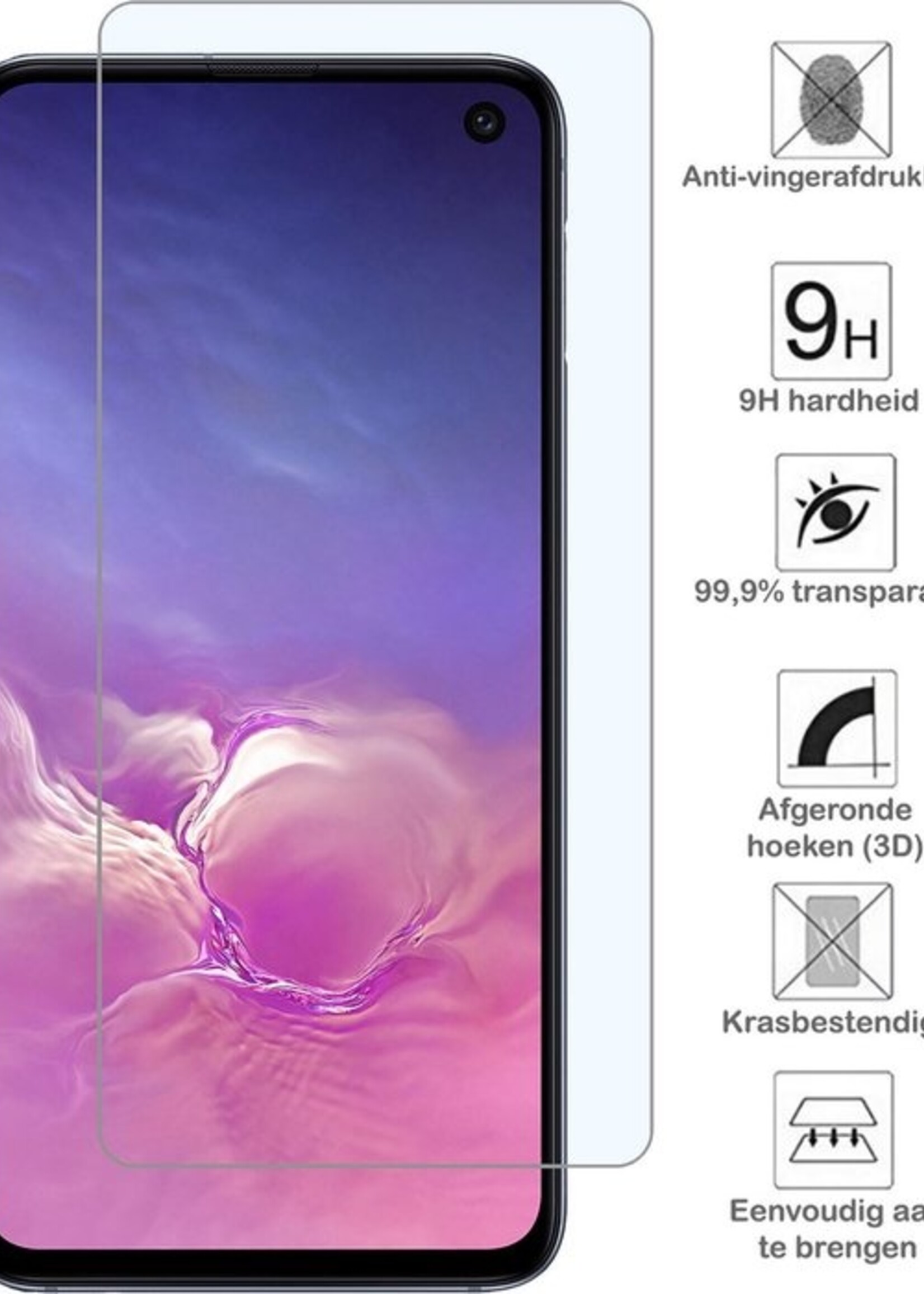 BTH Screenprotector Geschikt voor Samsung S10e Screenprotector Glas Gehard Tempered Glass - Screenprotector Geschikt voor Samsung Galaxy S10e Screen Protector Screen Cover