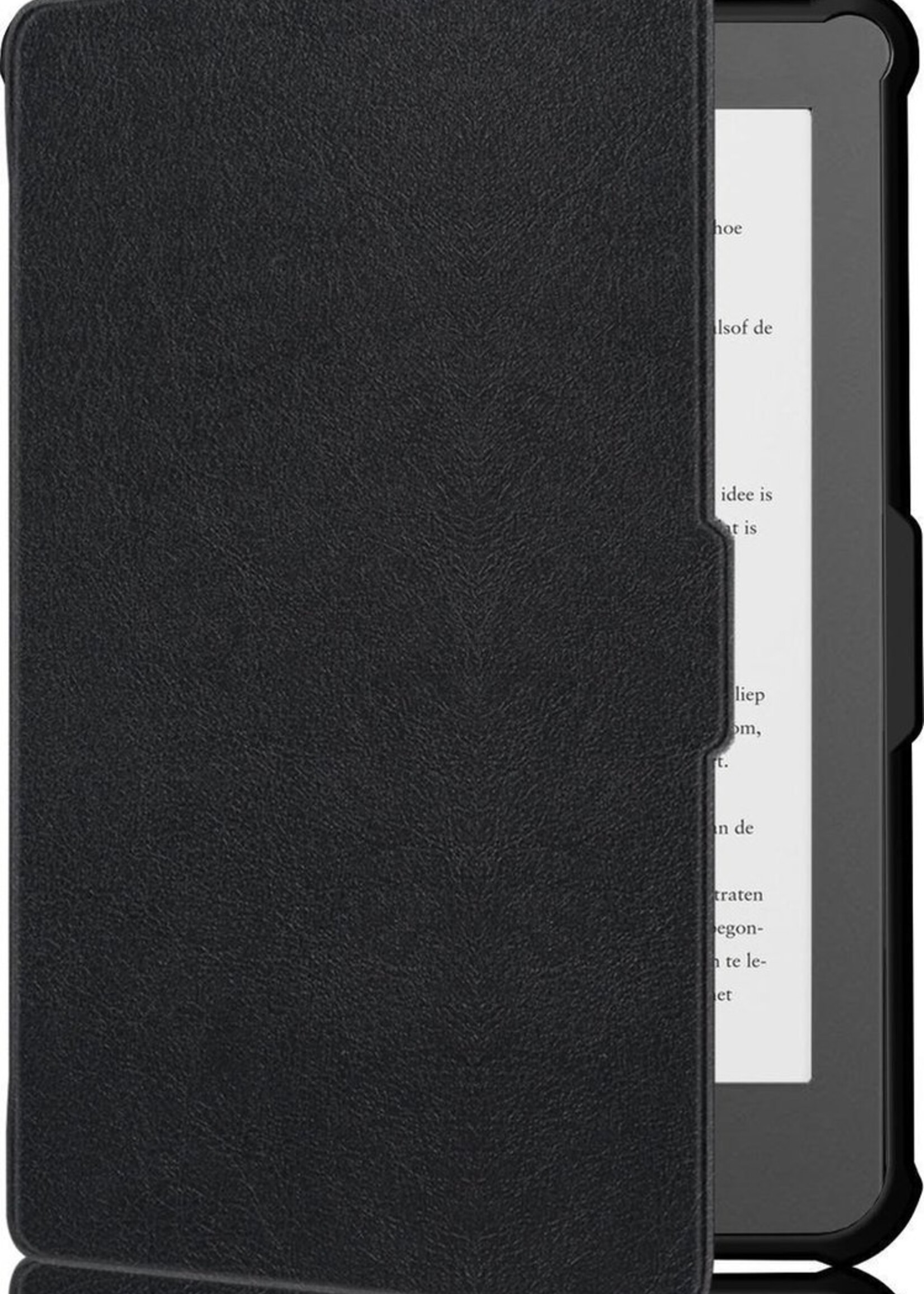 BTH Hoesje Geschikt voor Kobo Clara HD Hoesje Luxe Bescherm Case - Hoes Geschikt voor Kobo Clara HD Hoes Book Cover - Zwart