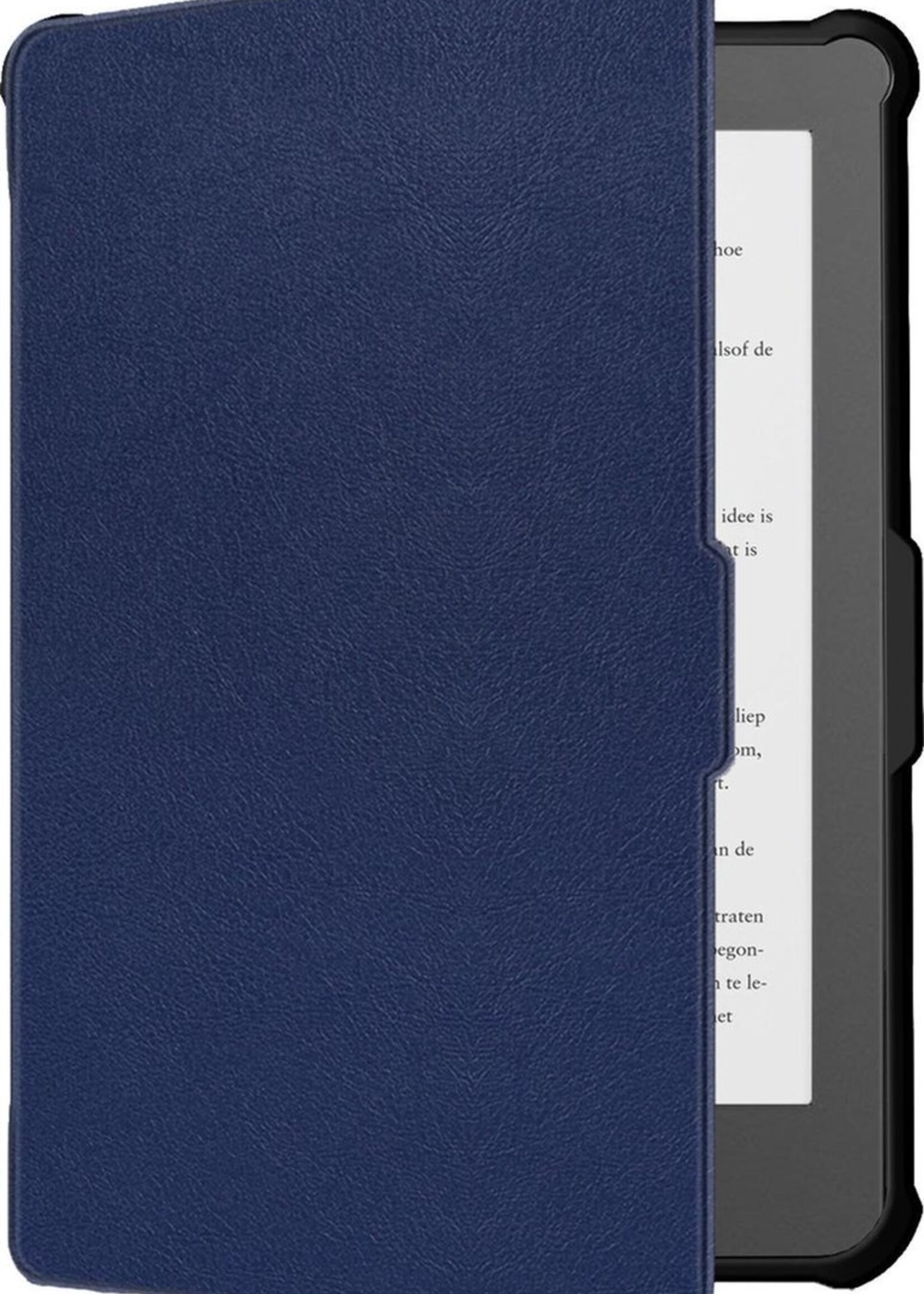 BTH Hoesje Geschikt voor Kobo Clara HD Hoesje Luxe Bescherm Case - Hoes Geschikt voor Kobo Clara HD Hoes Book Cover - Blauw