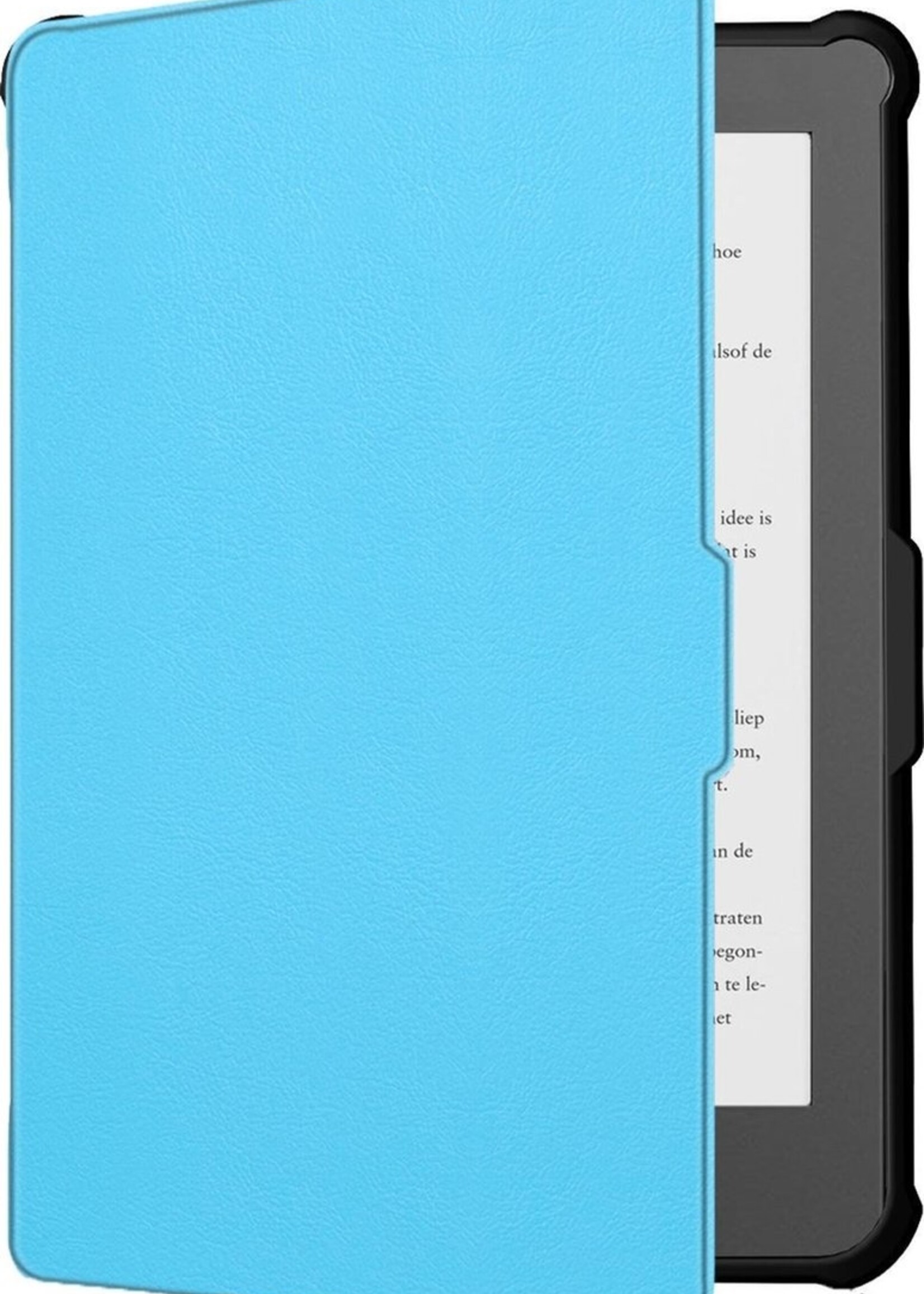 BTH Hoesje Geschikt voor Kobo Clara HD Hoesje Luxe Bescherm Case - Hoes Geschikt voor Kobo Clara HD Hoes Book Cover - Blauw