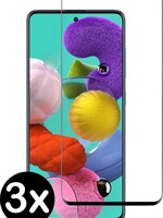 BTH BTH 3x Samsung Galaxy A51 Screenprotector Full Screen Cover