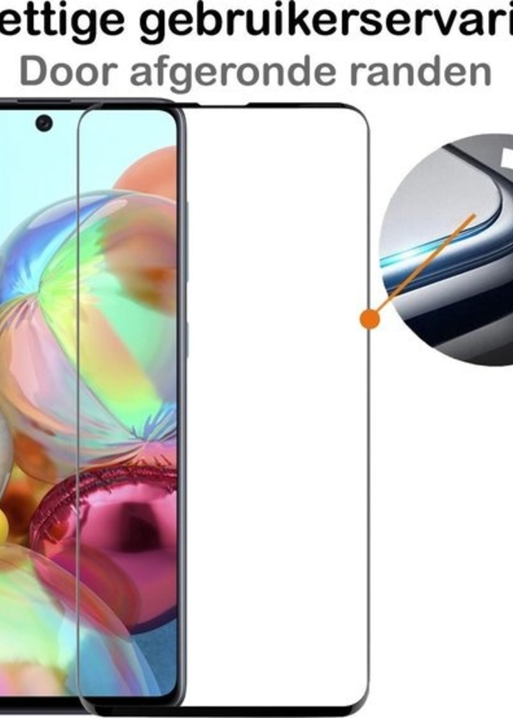 BTH Screenprotector Geschikt voor Samsung A71 Screenprotector Glas Gehard Tempered Glass Full Cover - Screenprotector Geschikt voor Samsung Galaxy A71 Screen Protector Screen Cover