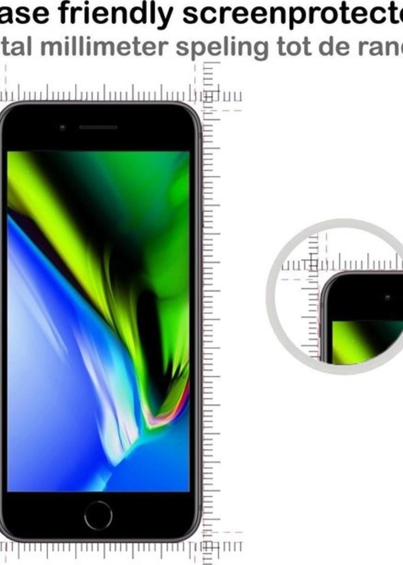 BTH Screenprotector Geschikt voor iPhone 6 Plus Screenprotector Glas Gehard Tempered Glass - Screenprotector Geschikt voor iPhone 6 Plus Screen Protector Screen Cover