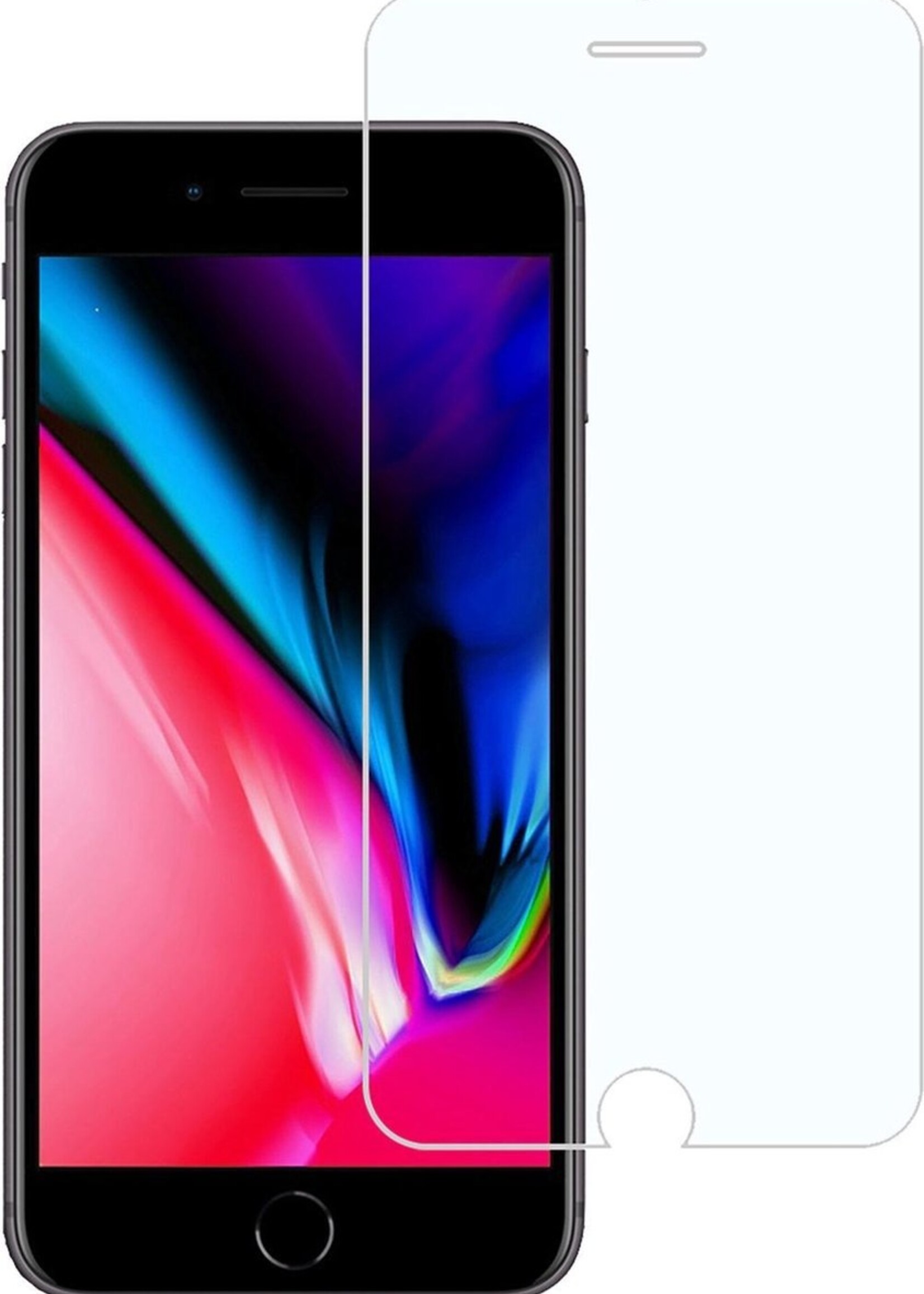 BTH Screenprotector Geschikt voor iPhone 8 Plus Screenprotector Glas Gehard Tempered Glass - Screenprotector Geschikt voor iPhone 8 Plus Screen Protector Screen Cover