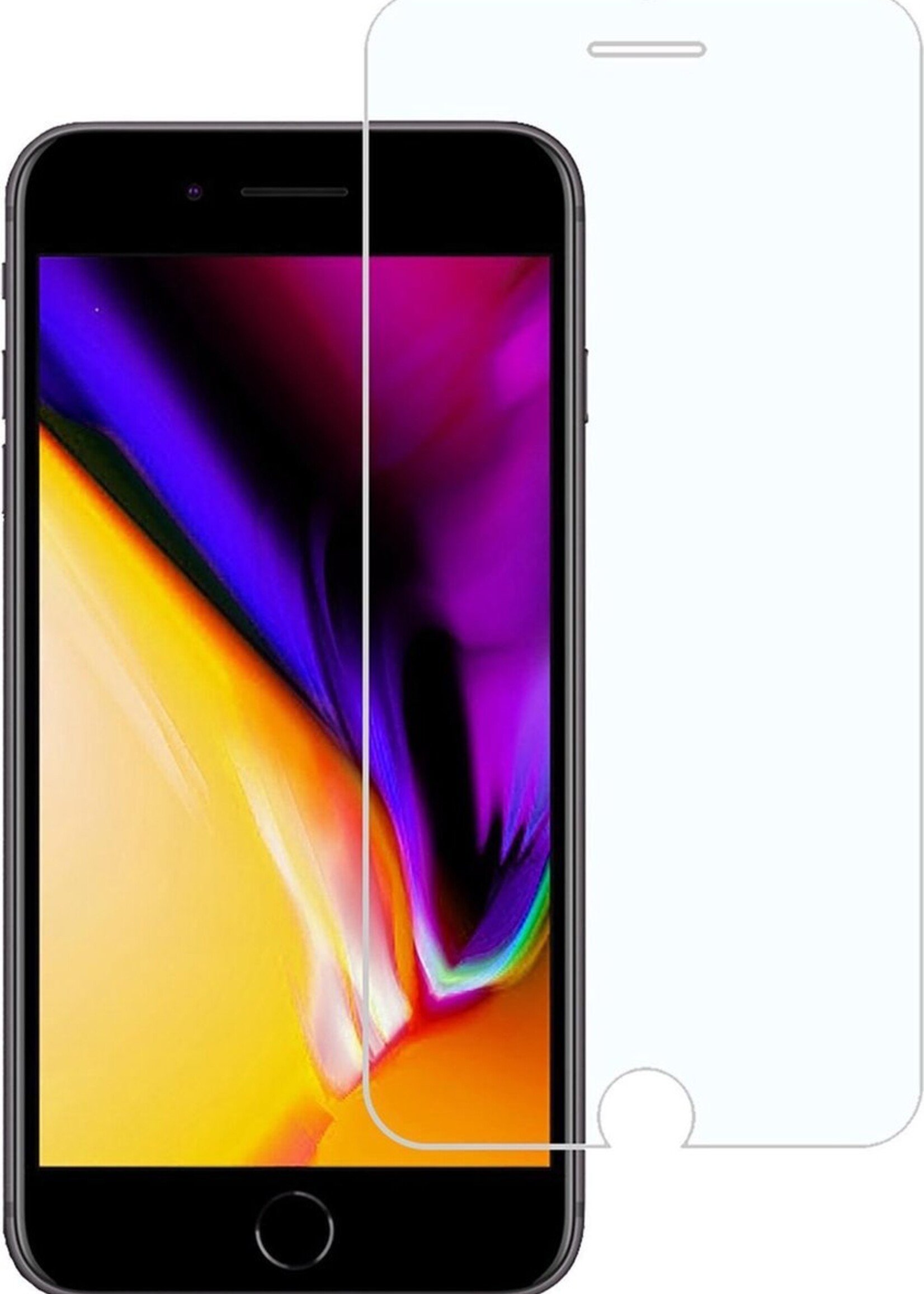 BTH Screenprotector Geschikt voor iPhone 7/8 Plus Screenprotector Glas Gehard Tempered Glass - Screenprotector Geschikt voor iPhone 7/8 Plus Screen Protector Screen Cover